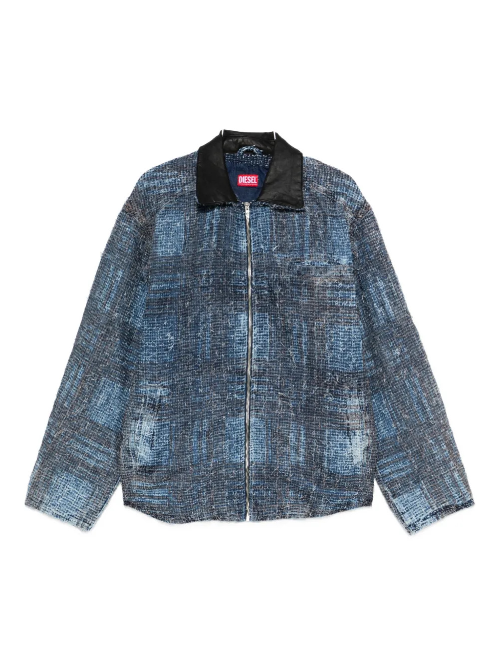 Diesel D-Ivar-S1 plaid-pattern jacket - Blu