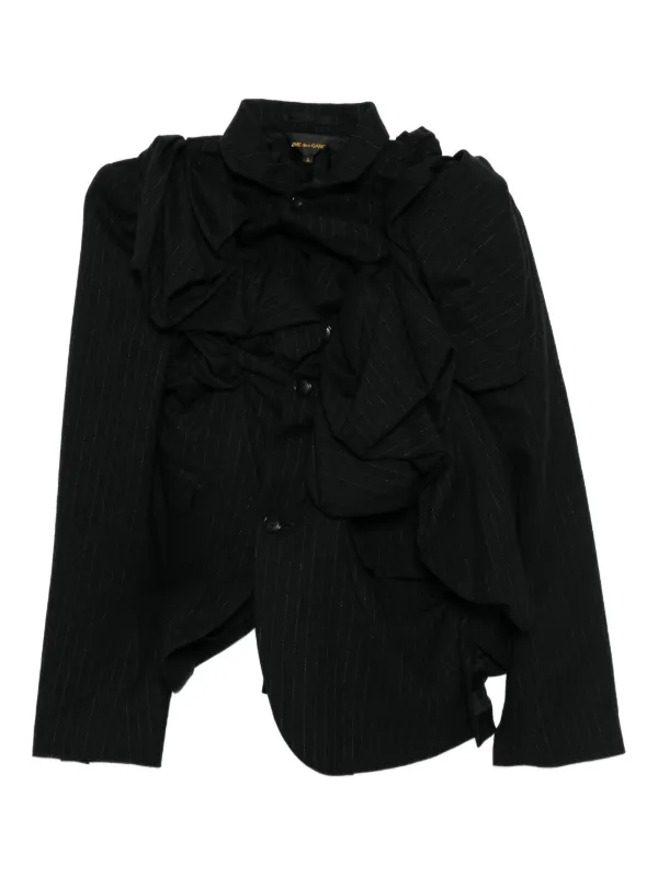 Comme Des Garçons ドレープ ジャケット | ブラック | FARFETCH JP