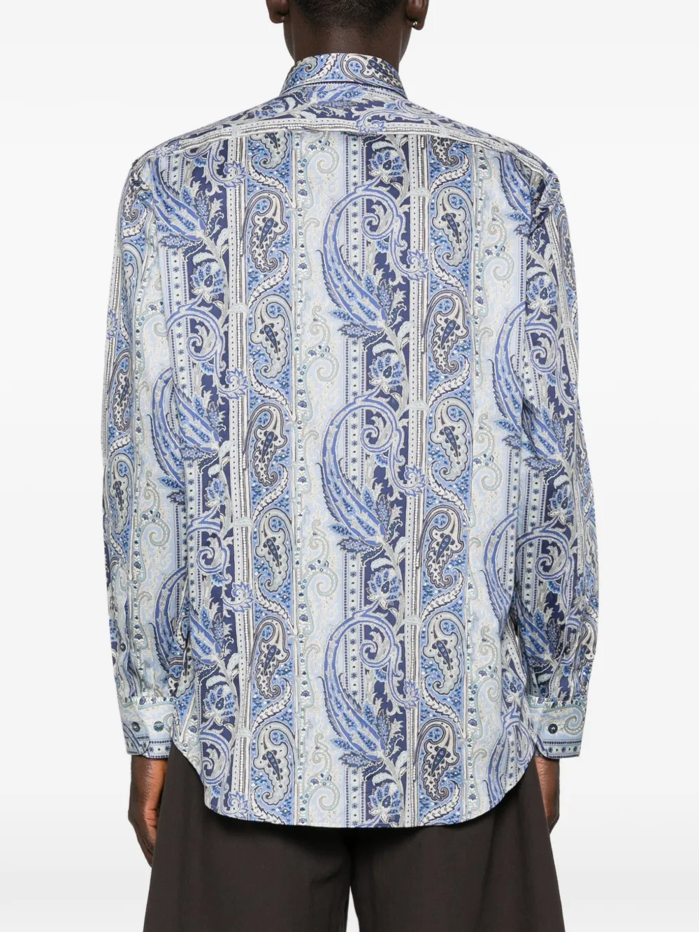 ETRO Overhemd met paisley-print Blauw