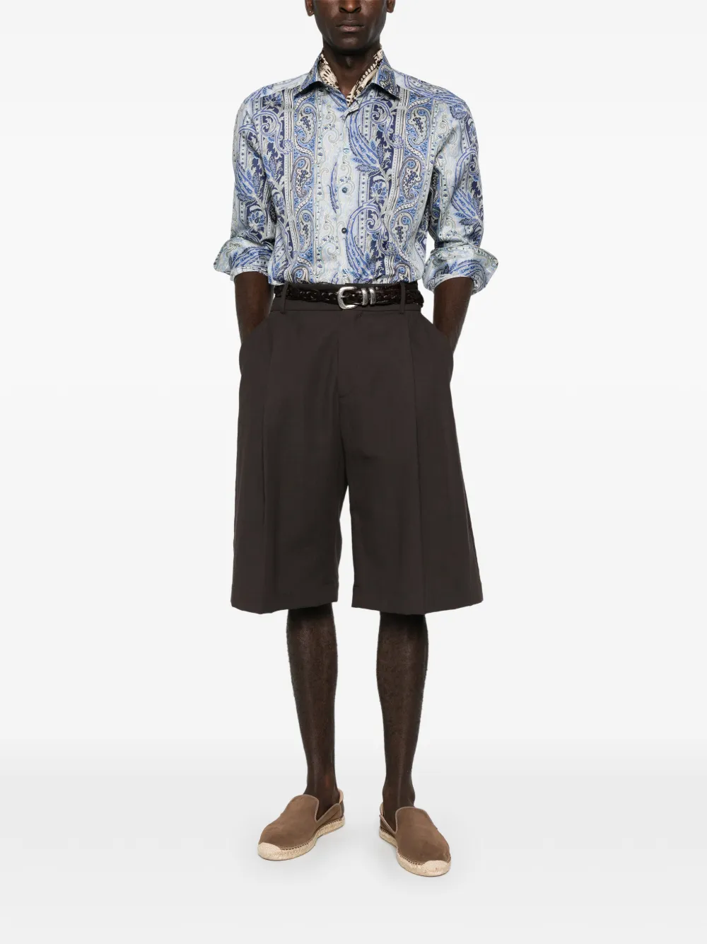 ETRO paisley-print shirt - Blauw