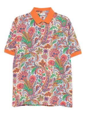 ETRO ペイズリー ポロシャツ | ブルー | FARFETCH JP