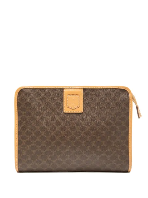 Celine Pre-Owned 2011 Macadam Coated Canvas clutch bag