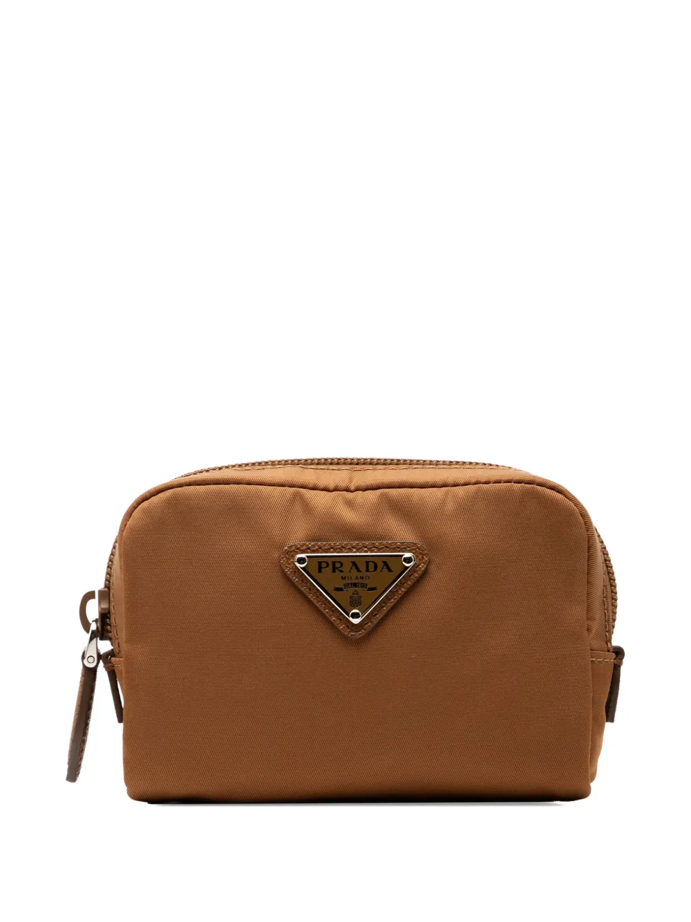 Prada Pre-Owned 2013-2025 Micro Re-Nylon pouch | Brown | Image 1