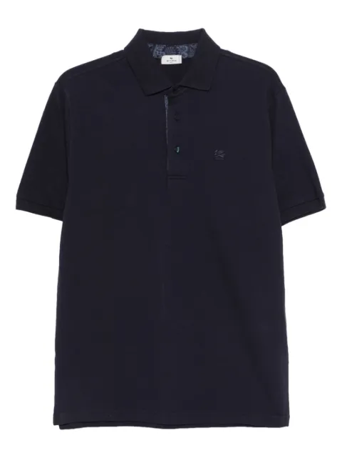 ETRO playera tipo polo con logo bordado
