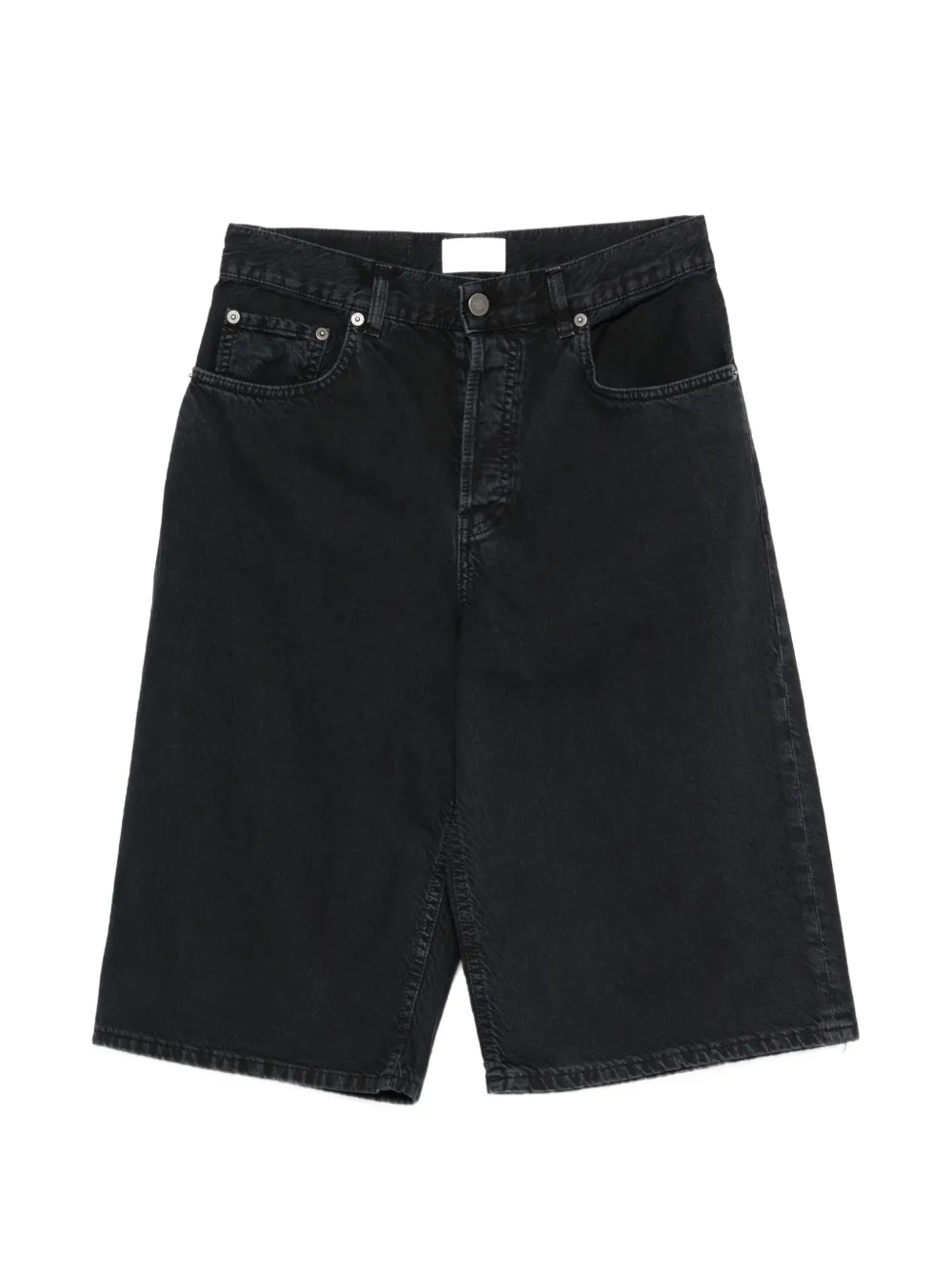 Haikure New Becky Twill faded-effect denim shorts - Nero