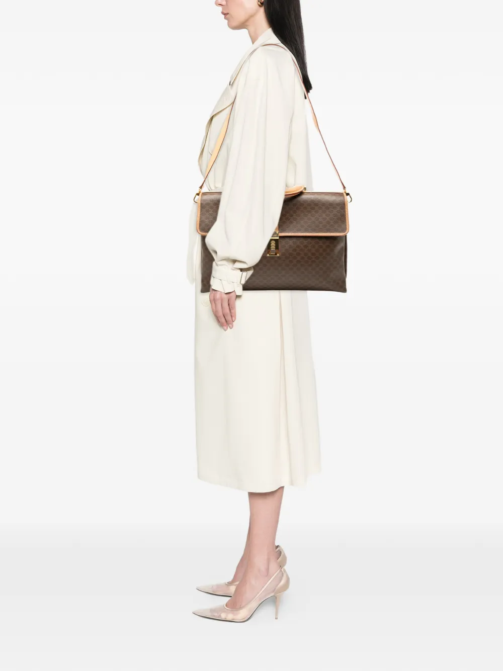 Celine Pre-Owned 2014 Macadam Coated Canvas business bag | Pre-Owned | Image 2