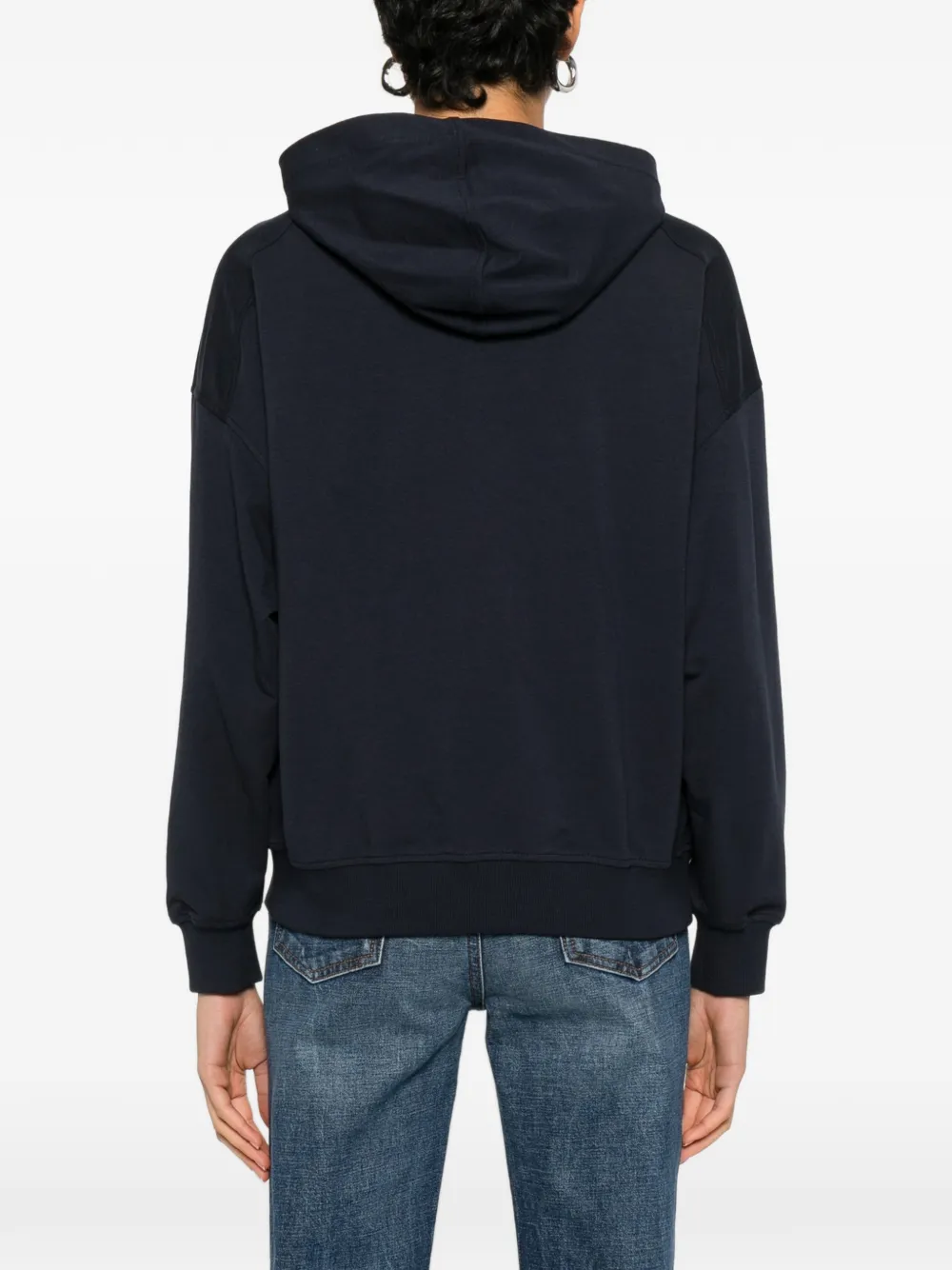 Brunello Cucinelli Hoodie met rits Blauw