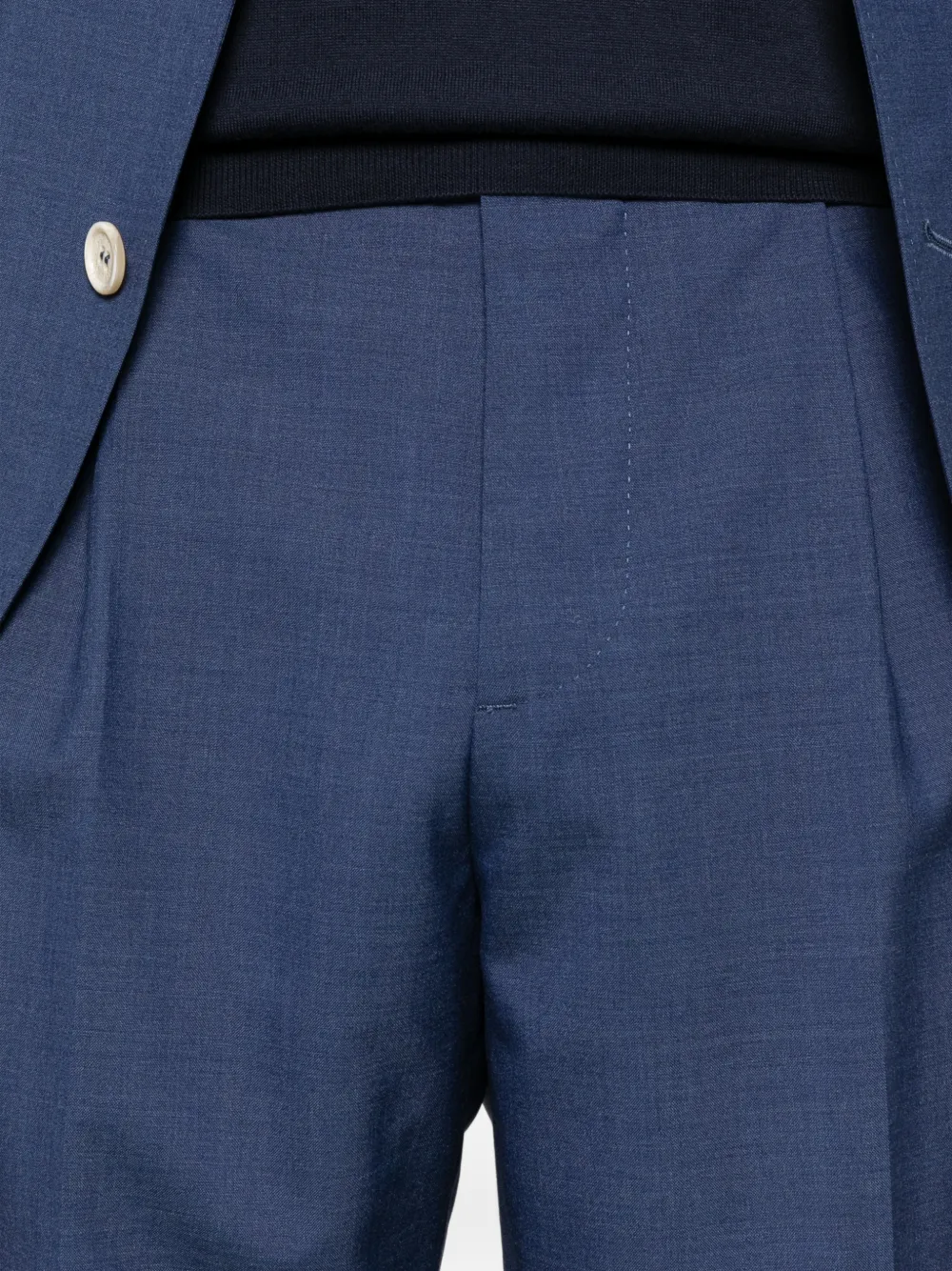 Brunello Cucinelli Pak met enkele rij knopen Blauw