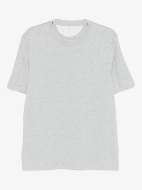 Brunello Cucinelli playera tipo polo manga corta con cuello redondo