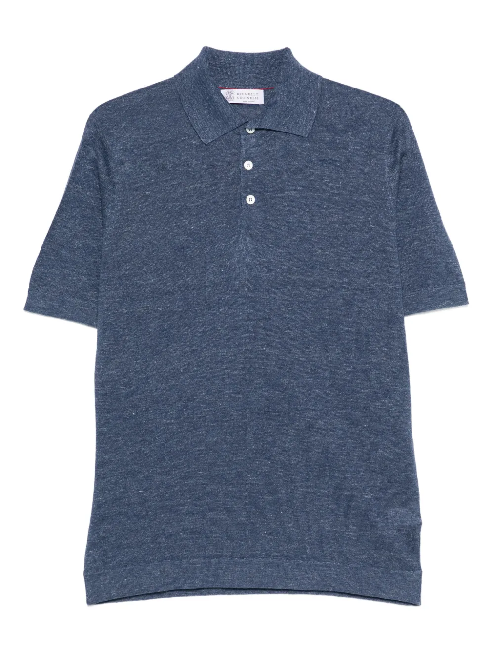 Brunello Cucinelli playera tipo polo con botones | azul | Image 1