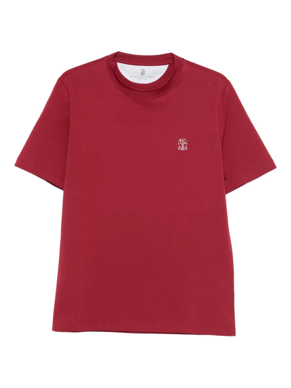 Brunello Cucinelli playera con logo estampado | rojo | Image 1