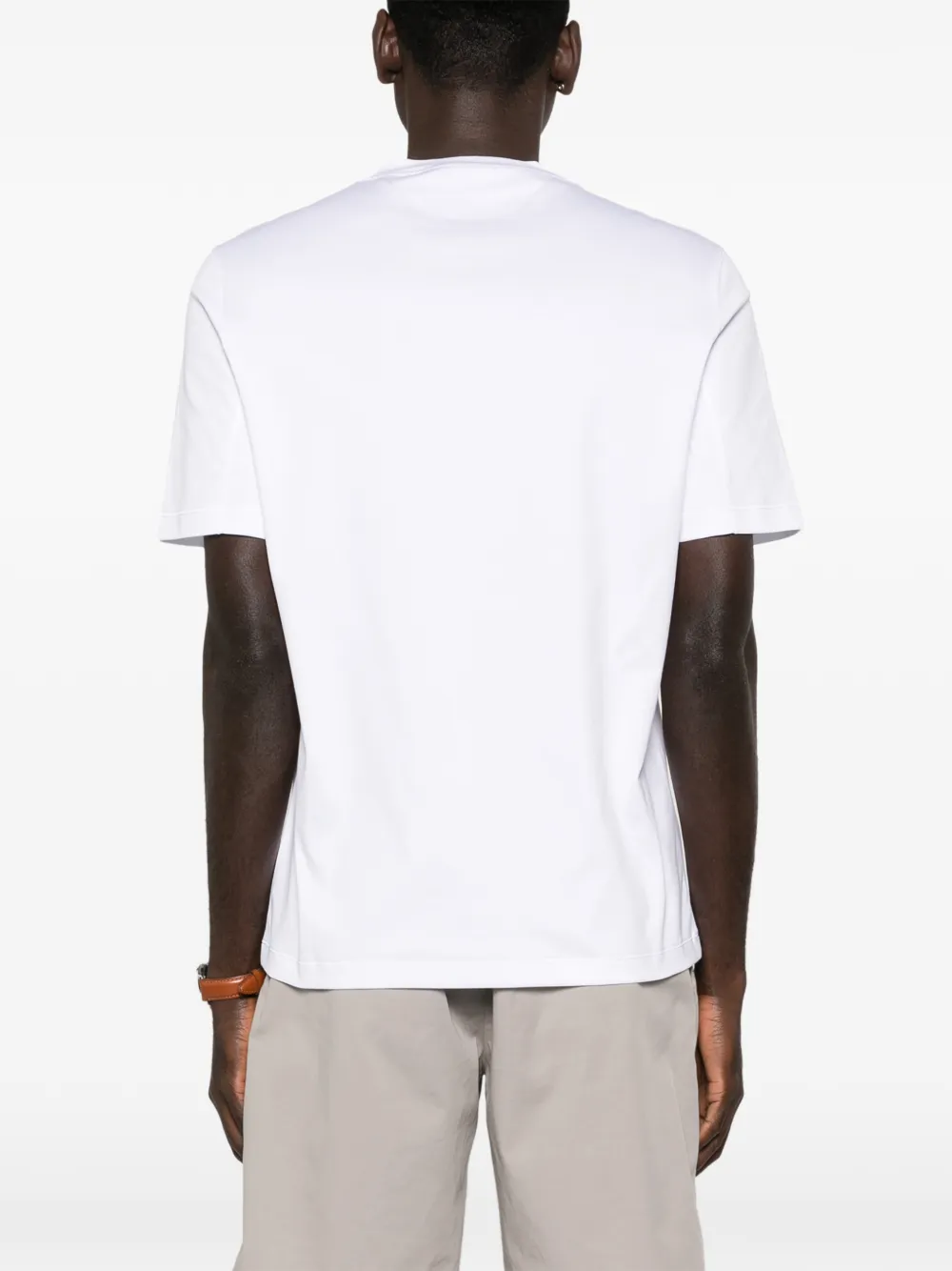 Brunello Cucinelli T-shirt met geborduurd logo Wit