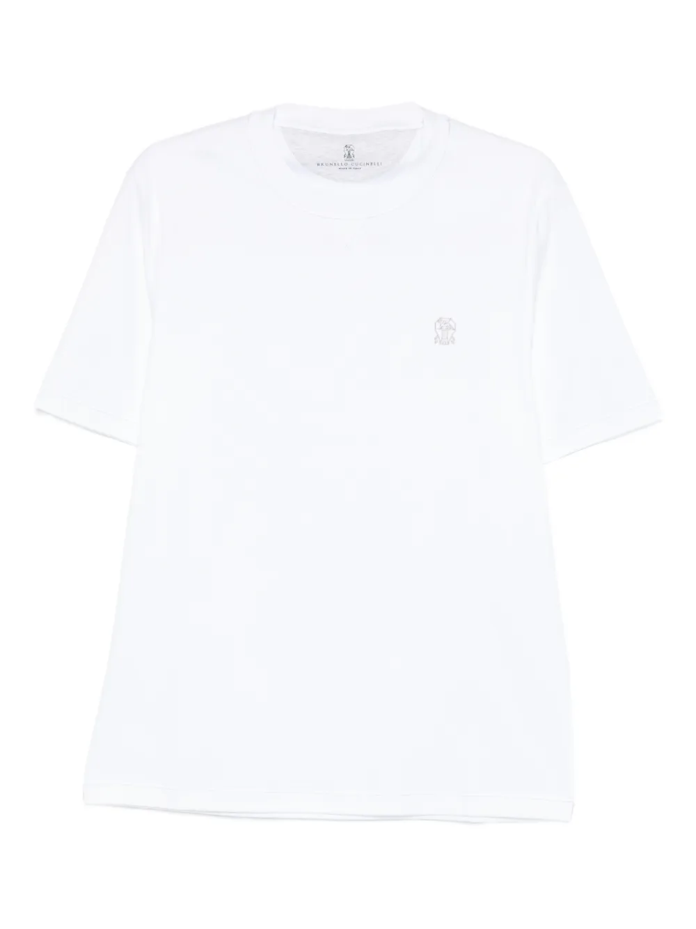Brunello Cucinelli playera con logo bordado | blanco | Image 1