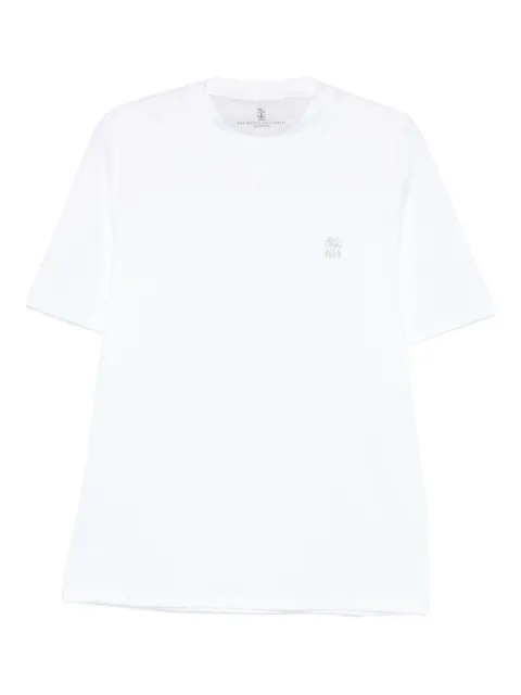 Brunello Cucinelli embroidered-logo T-shirt