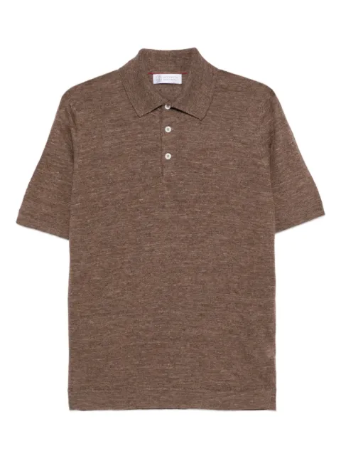 Brunello Cucinelli Poloshirt mit Knopfleiste