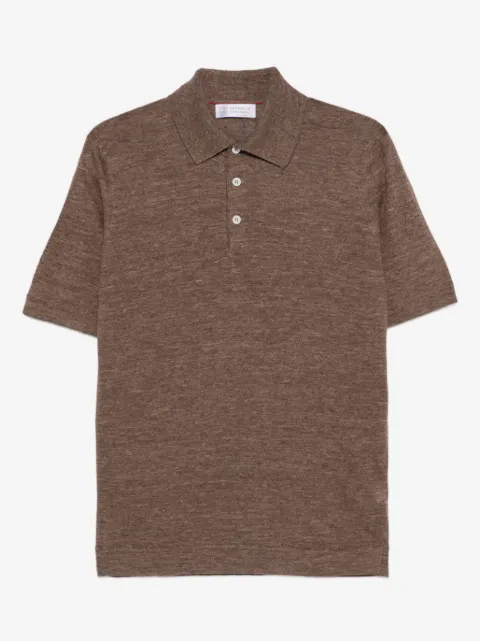 Brunello Cucinelli Poloshirt mit Knopfleiste