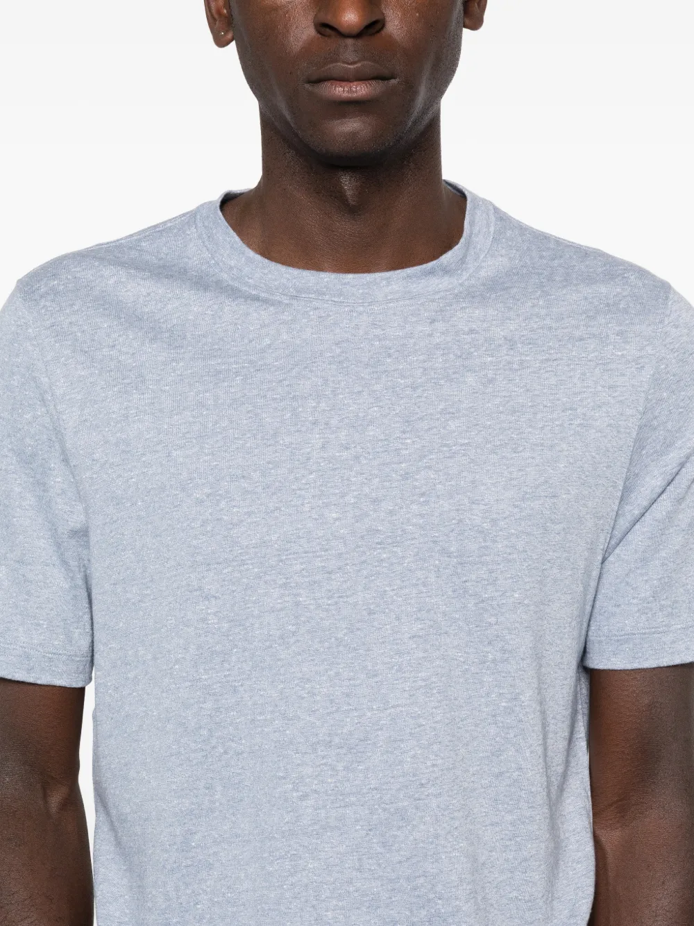 Brunello Cucinelli Katoenen T-shirt met rechte zoom Blauw