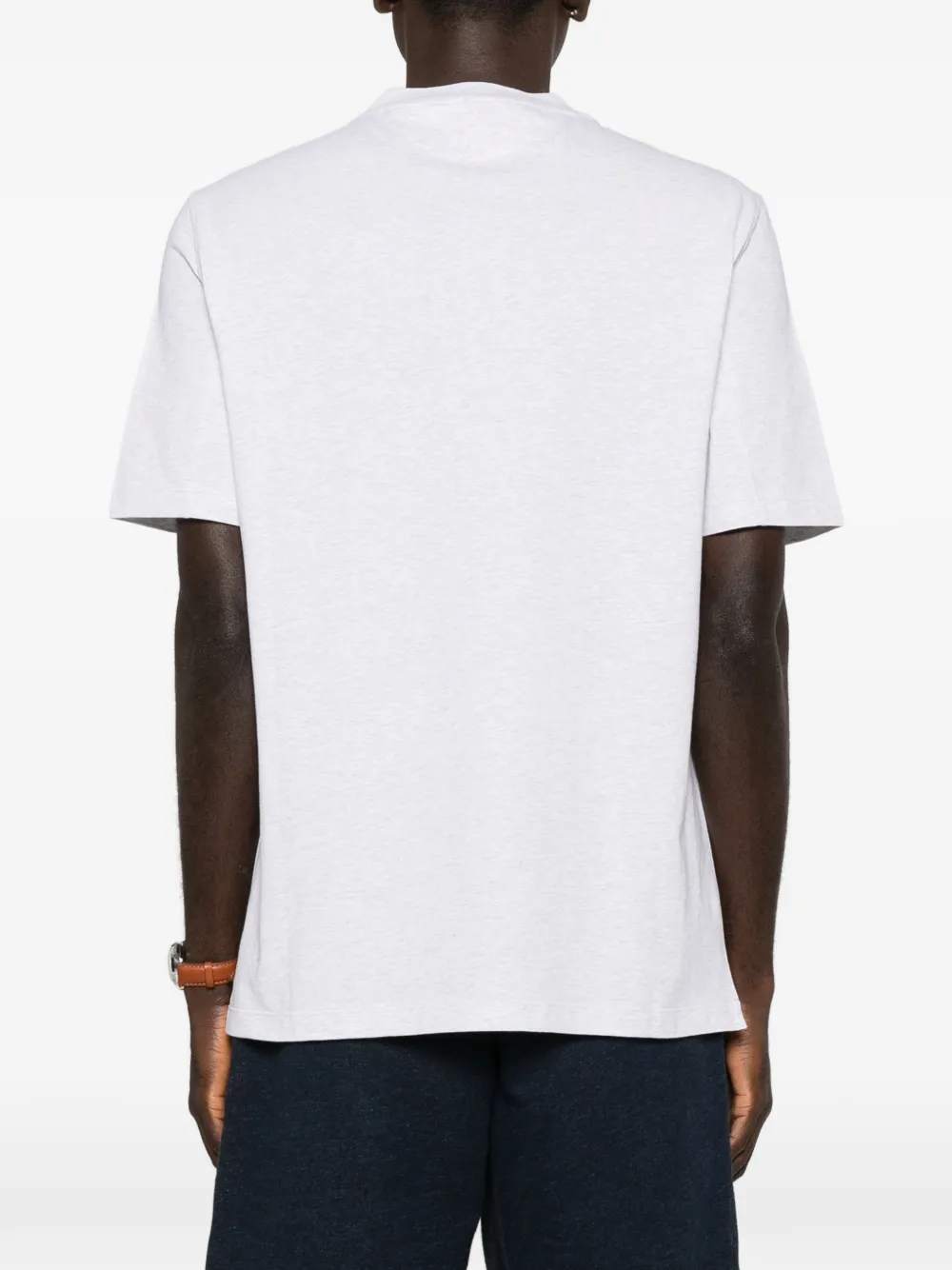 Brunello Cucinelli Poloshirt met logopatch Grijs