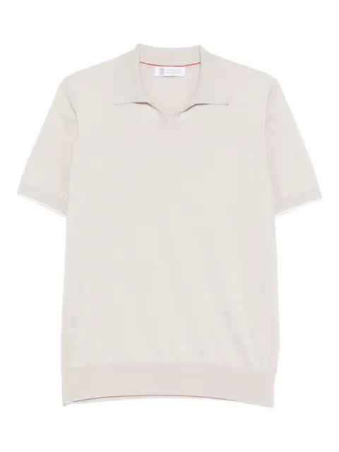 Brunello Cucinelli knitted cotton polo shirt