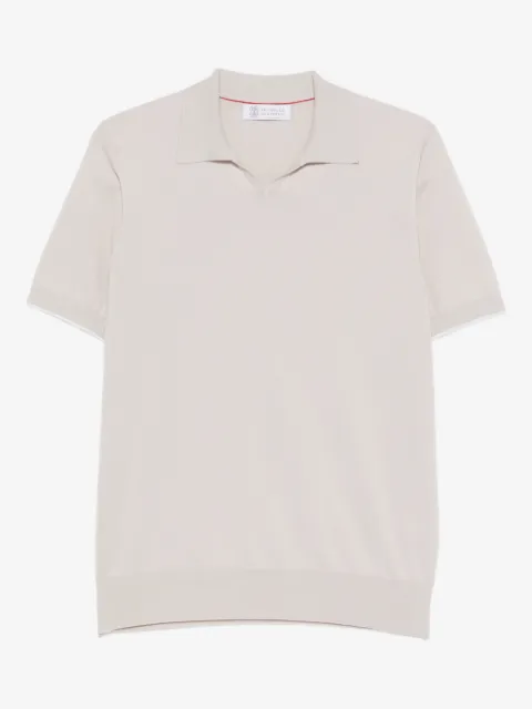 Brunello Cucinelli knitted cotton polo shirt