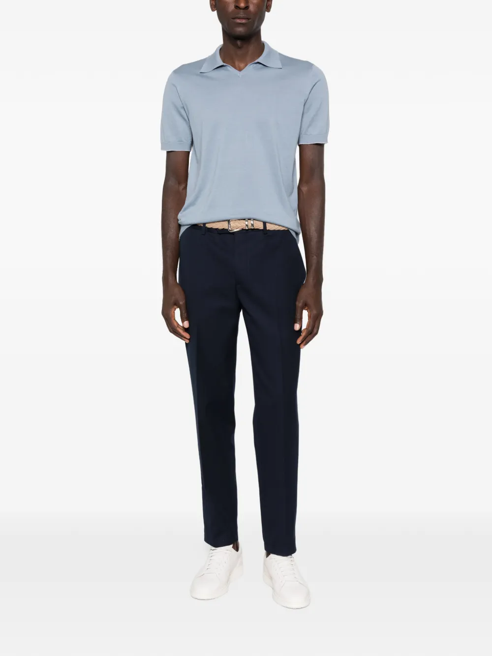 Brunello Cucinelli haut col v à manches courtes | T-shirts | Image 2