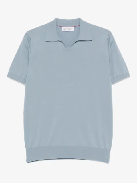 Brunello Cucinelli V-neck short-sleeve top