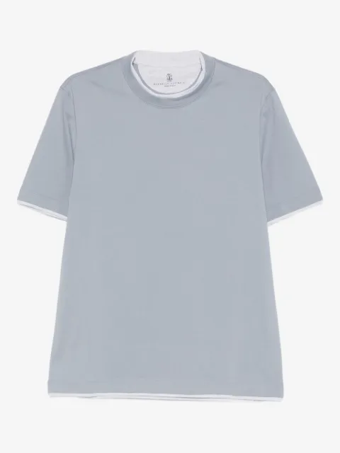 Brunello Cucinelli T-shirt with faux-layering