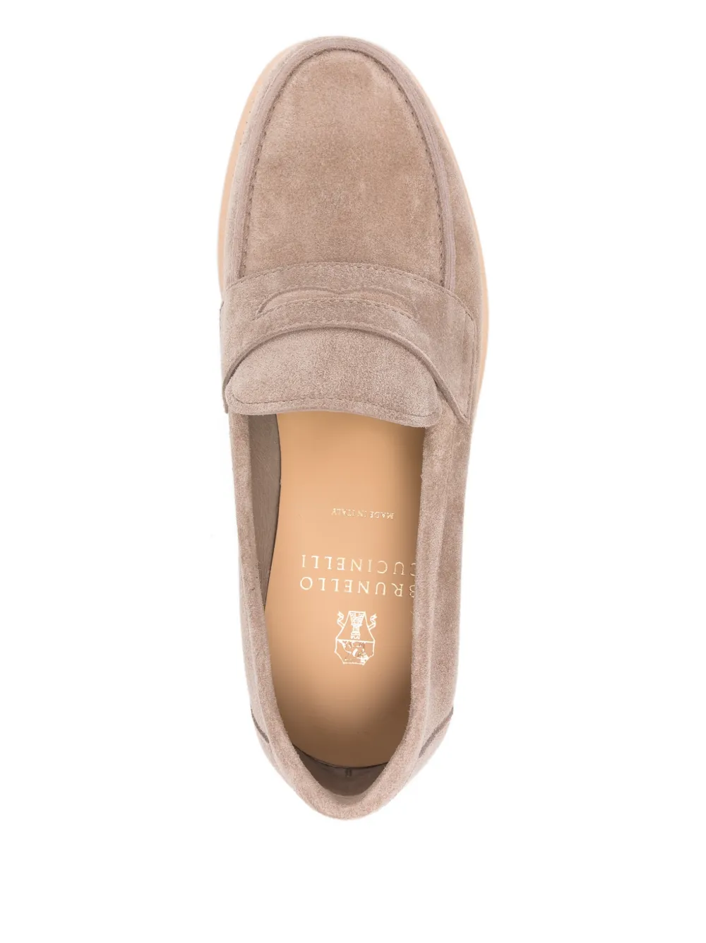 Brunello Cucinelli Leren loafers Beige