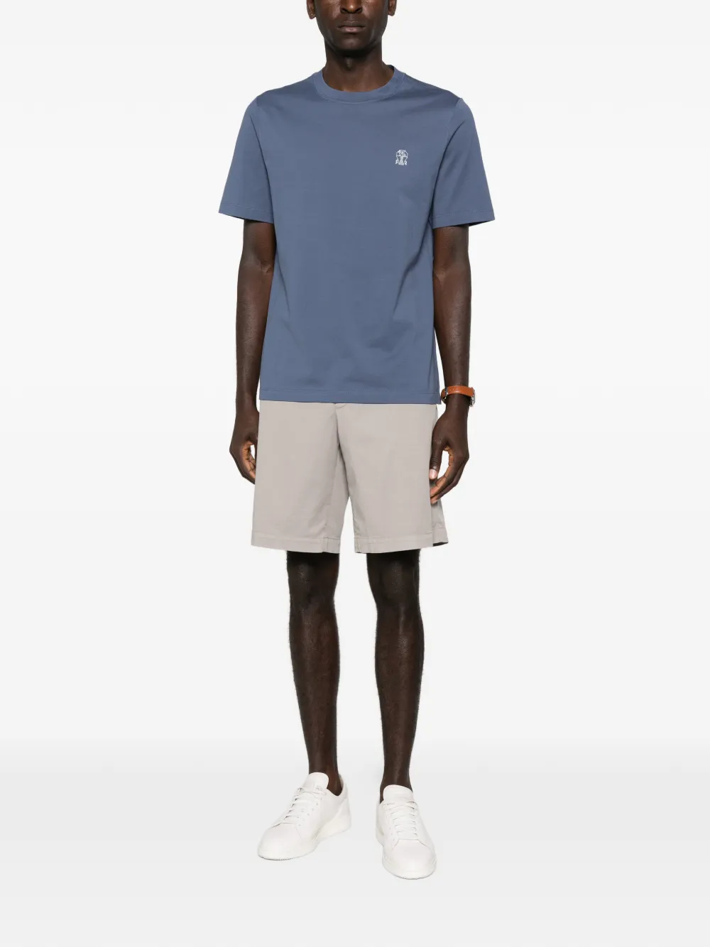 Brunello Cucinelli short-sleeve T-shirt - Blauw