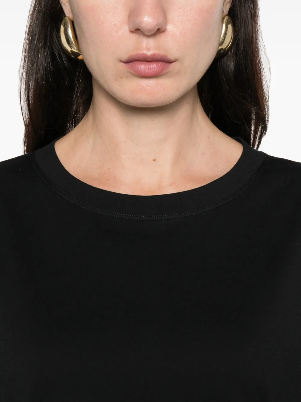 Semi Sheer-Panel T-Shirt