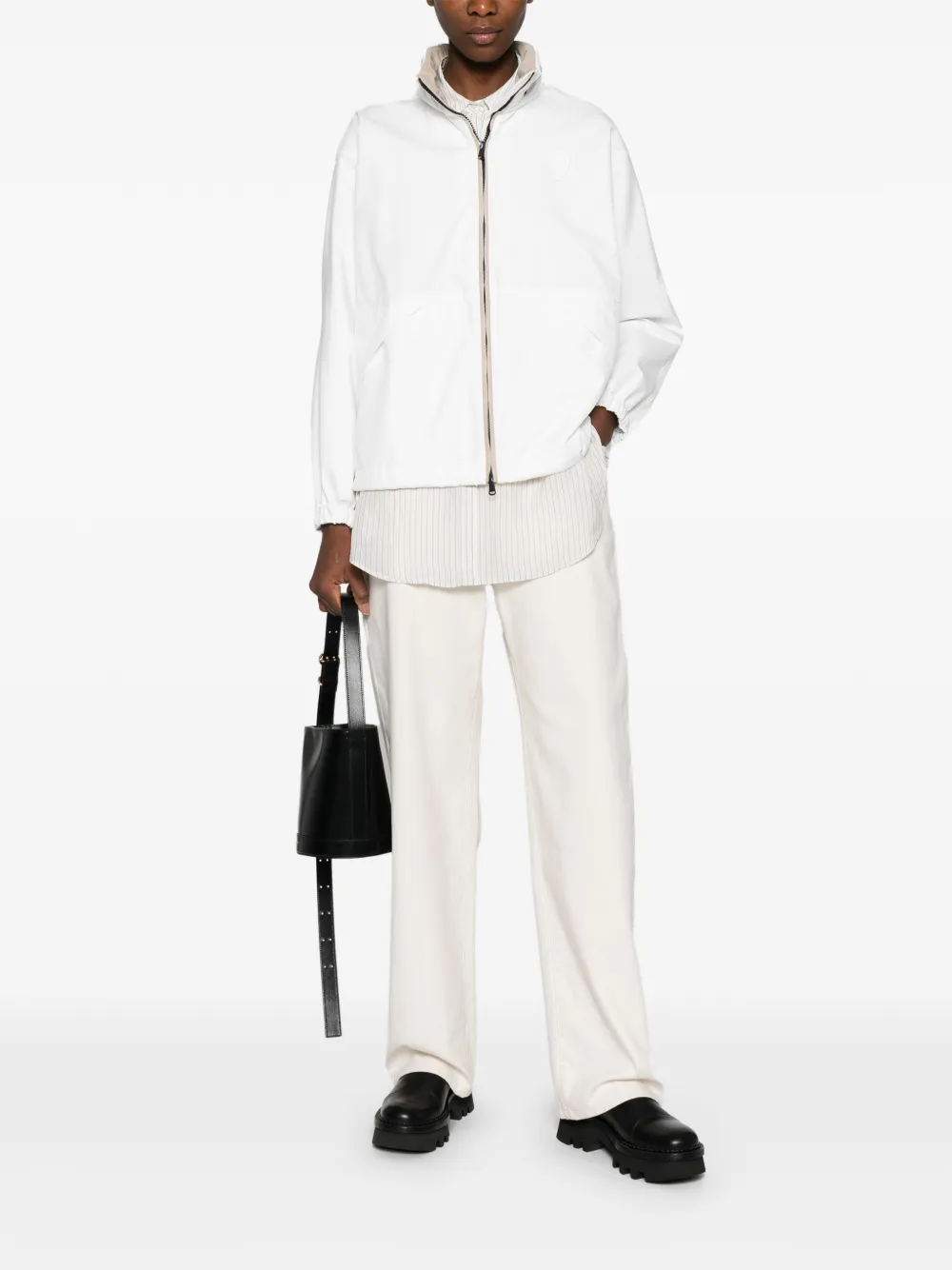 Brunello Cucinelli zip-up collar jacket | Fitted Jackets | Image 2