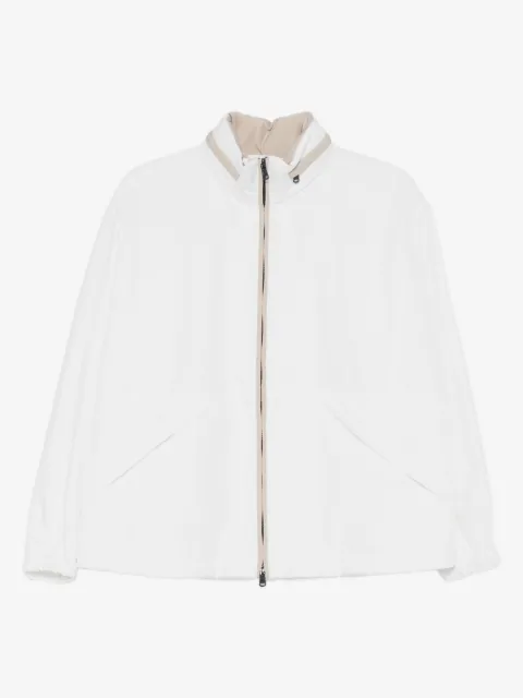 Brunello Cucinelli 衣领设计拉链夹克