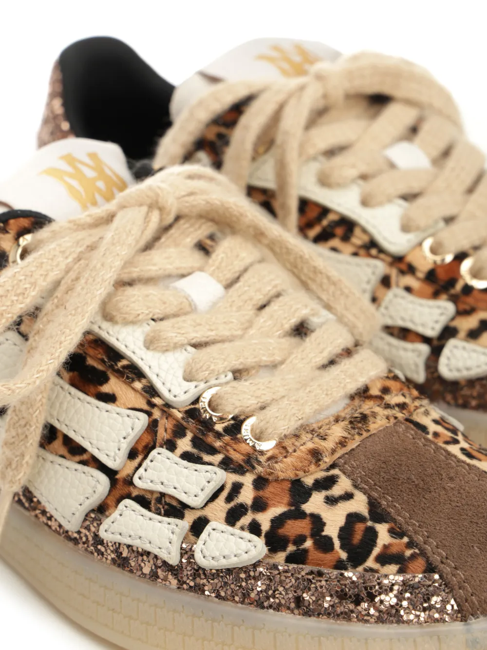 AMIRI Sneakers met luipaardprint Bruin