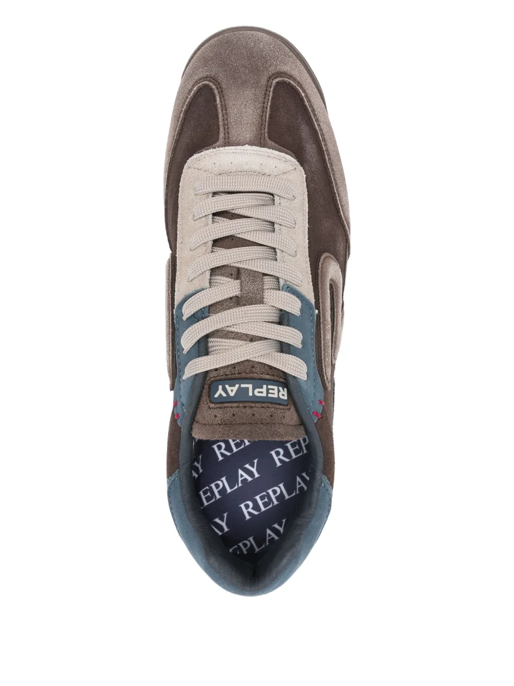 Replay Yard M suède sneakers Bruin
