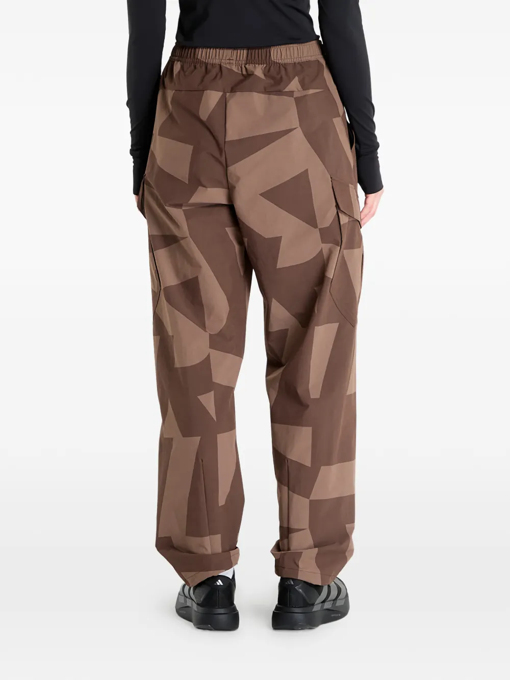 Adidas Originals Printed-design Track Pants In Brown