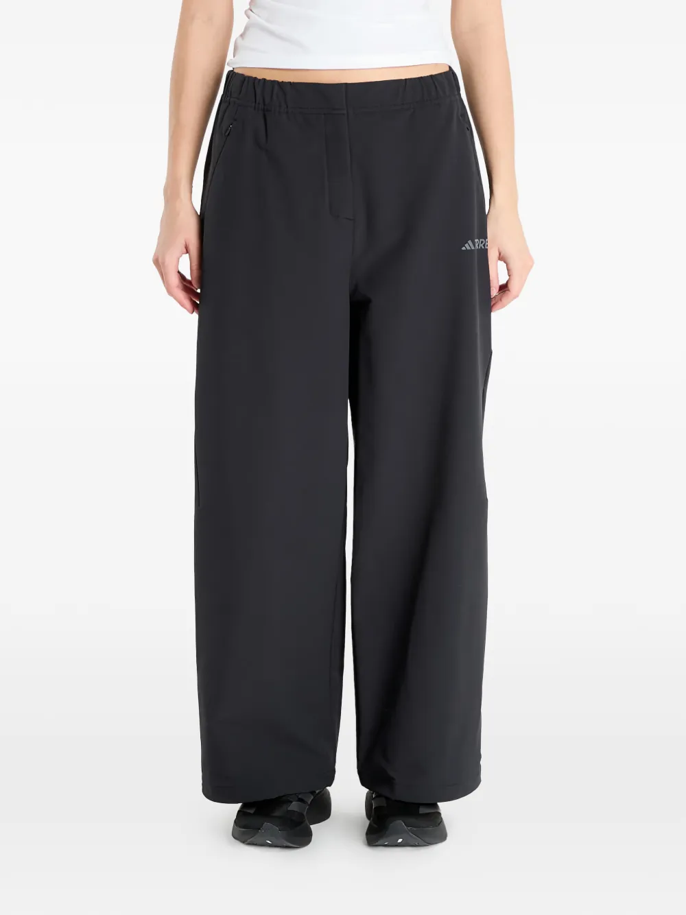 adidas logo-print trousers - Nero