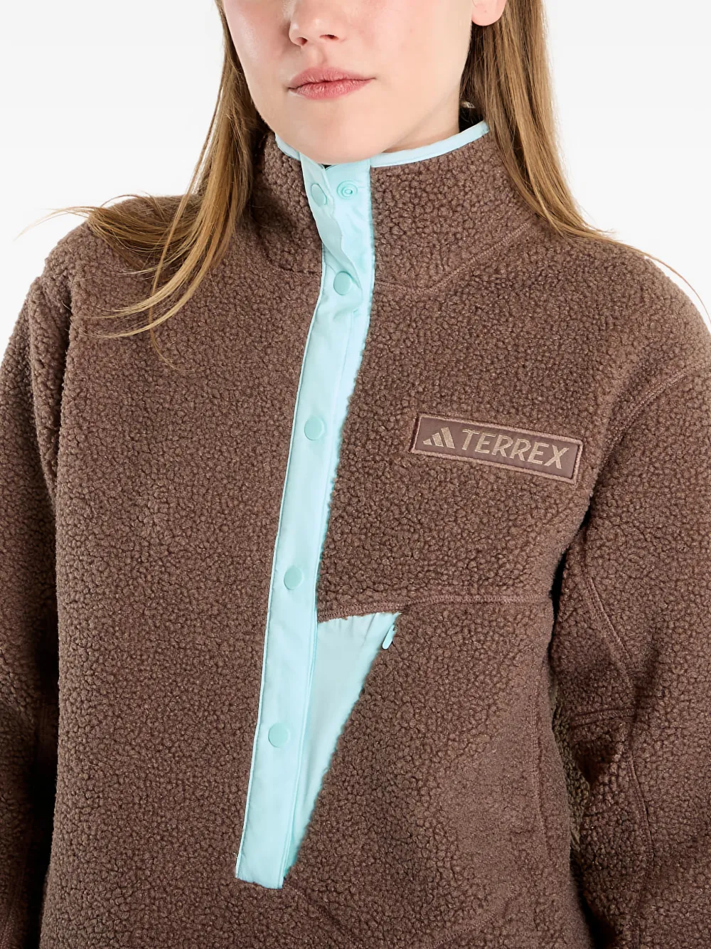 Adidas Originals Logo-patch Sweatshirt In Brown