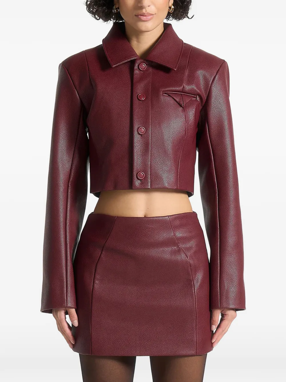 Manière De Voir Ania pebbled jacket | rojo | Image 1