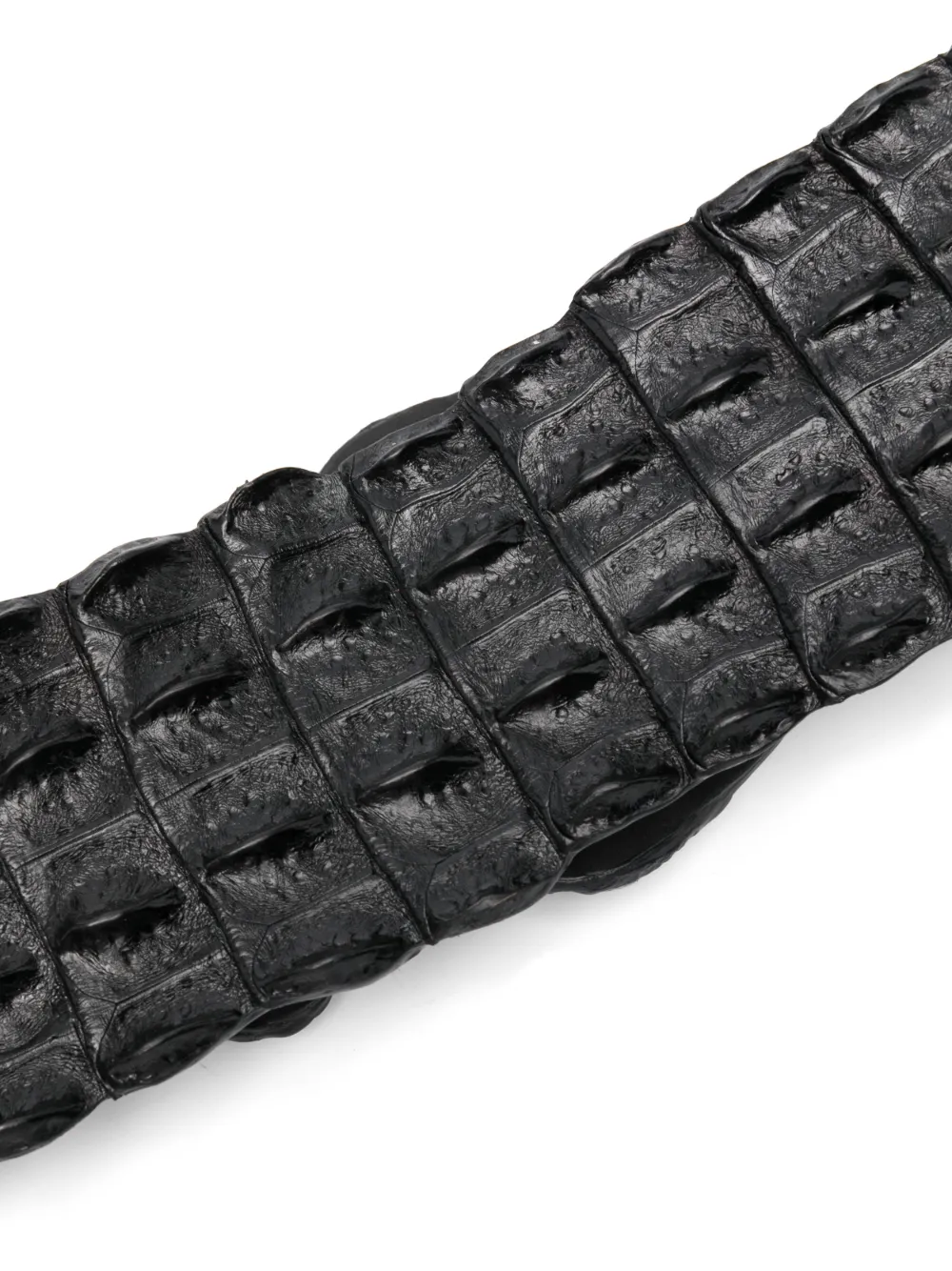 SOMMET crocodile-leather belt - Zwart