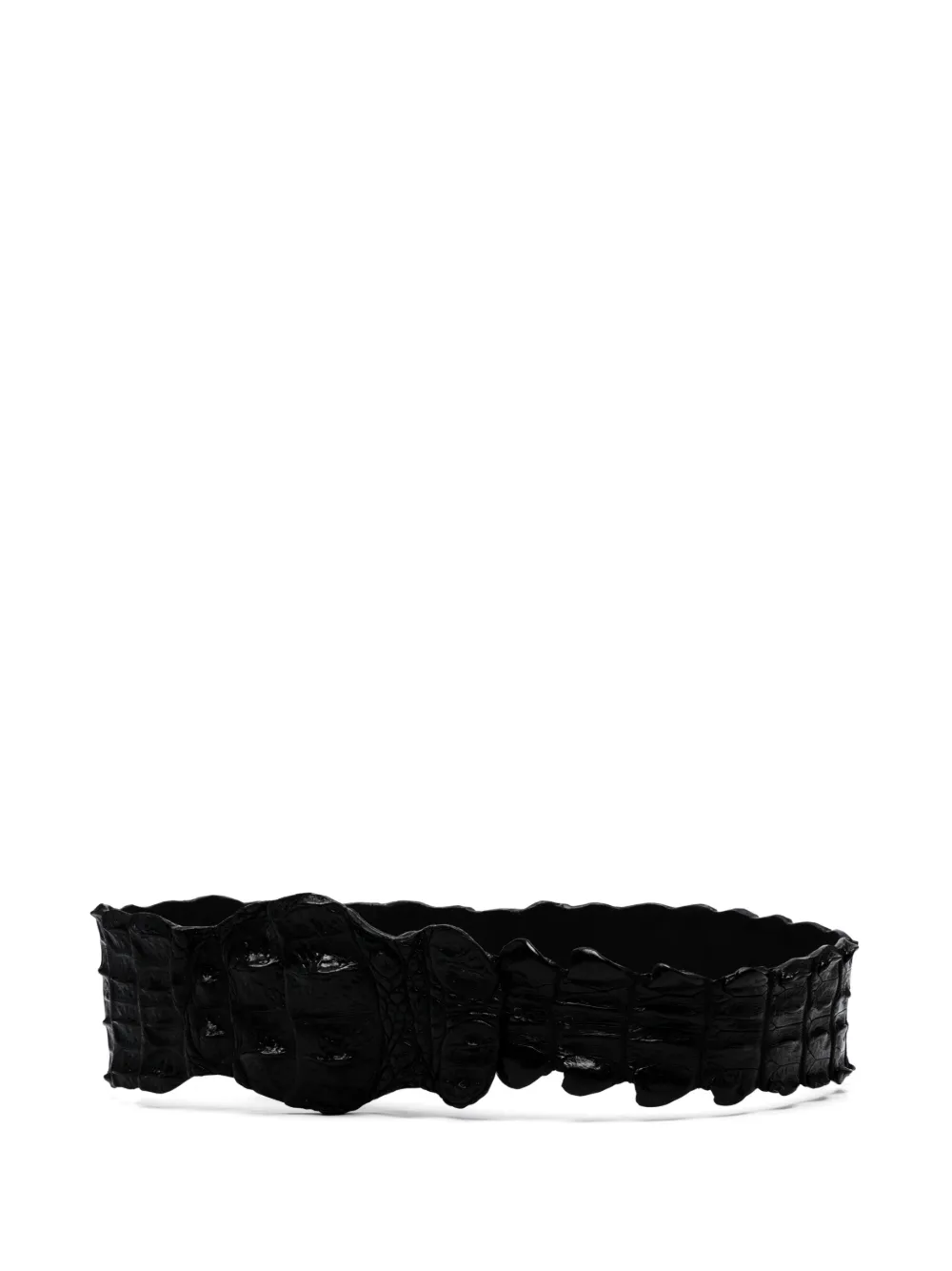 SOMMET crocodile-leather belt - Nero
