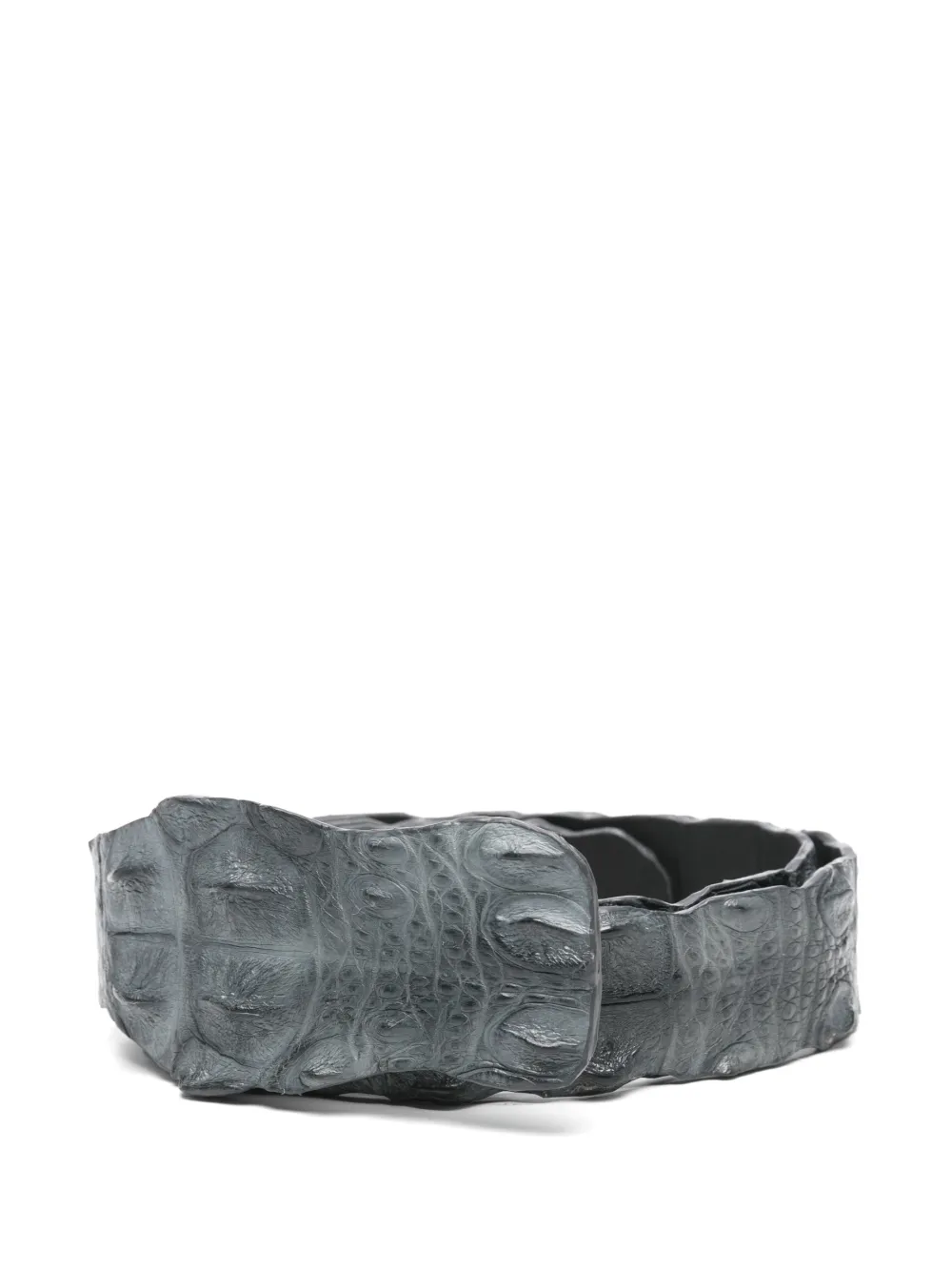 SOMMET crocodile-leather belt - Grigio