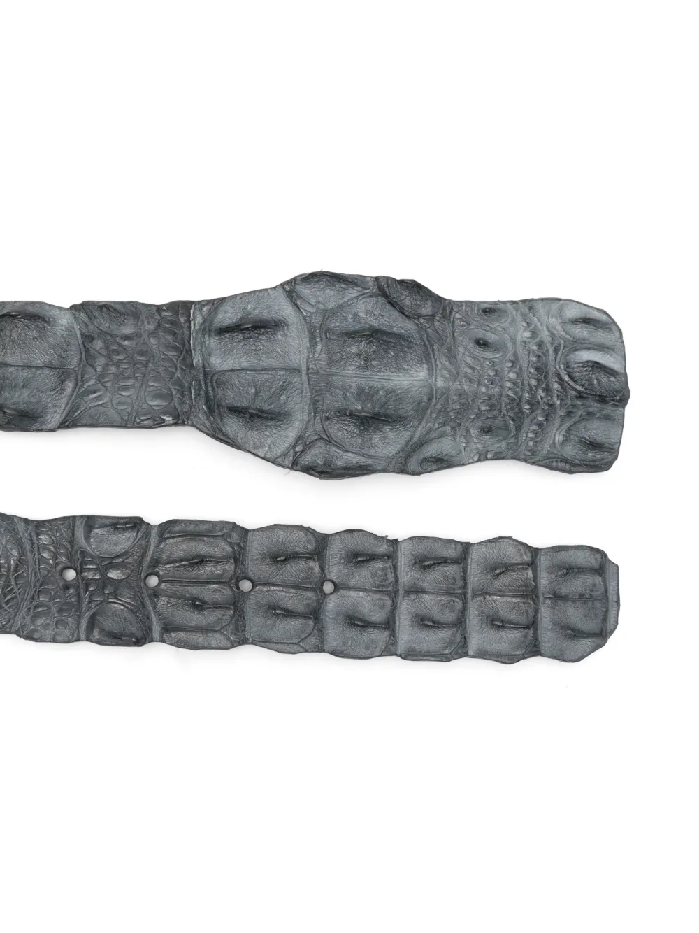 SOMMET crocodile-leather belt - Grijs
