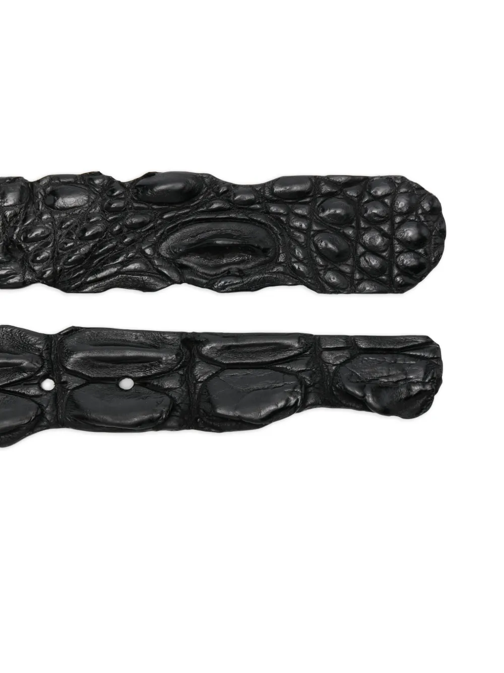 SOMMET crocodile-leather belt - Zwart