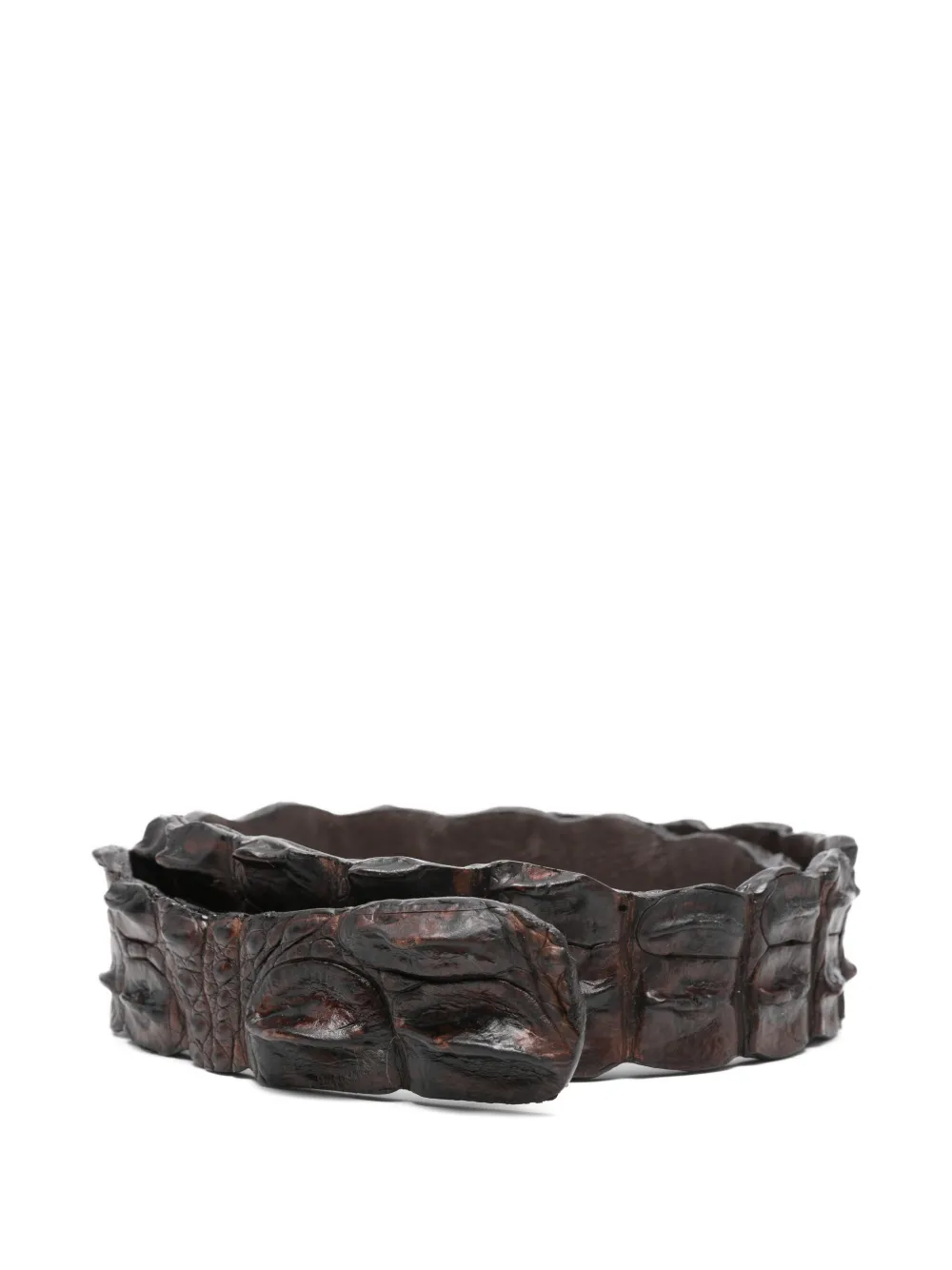 SOMMET crocodile-leather belt - Marrone