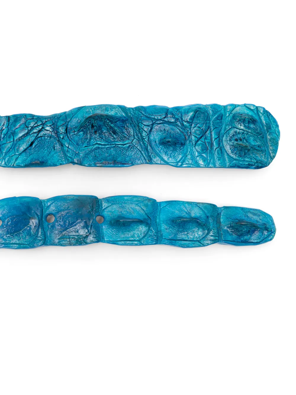 SOMMET crocodile-leather belt - Blauw