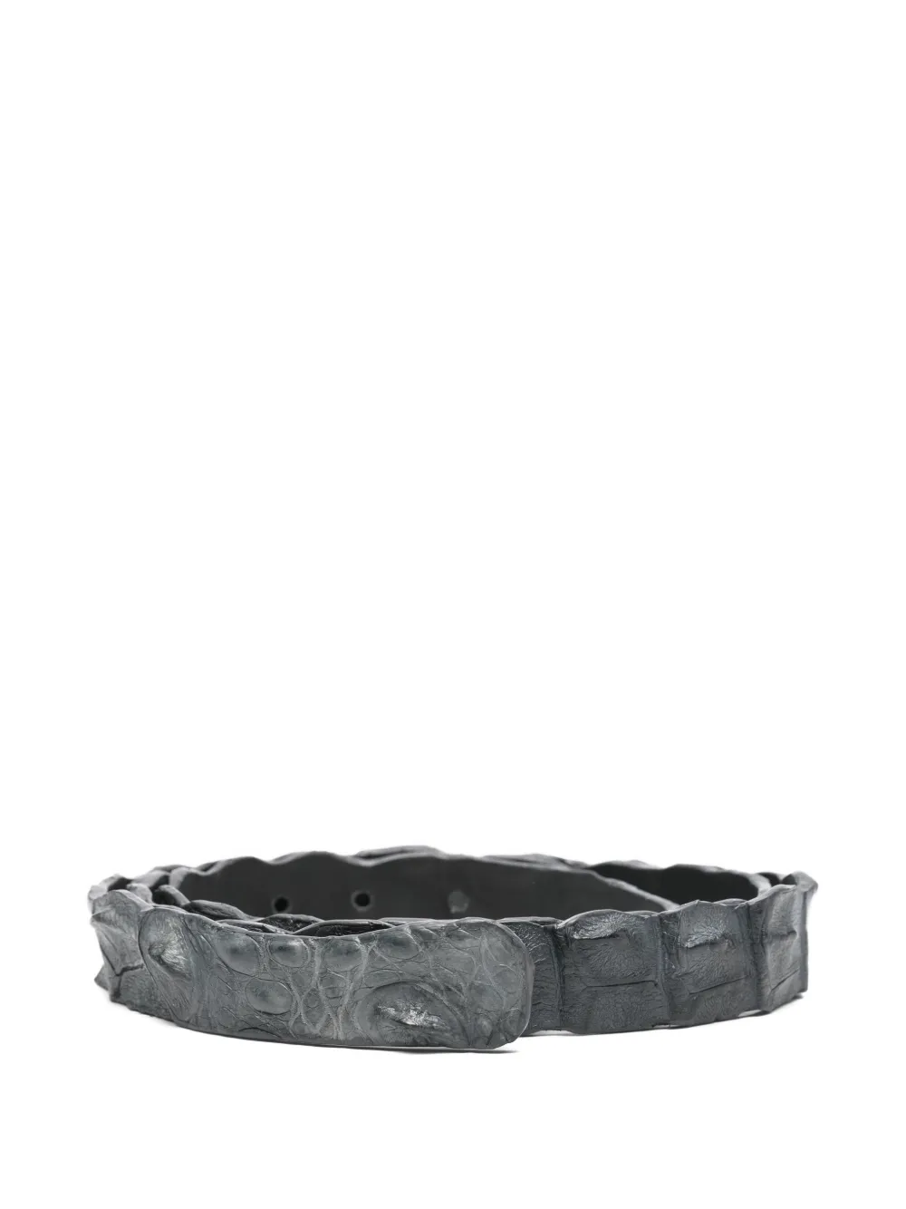 SOMMET crocodile-leather belt - Grigio