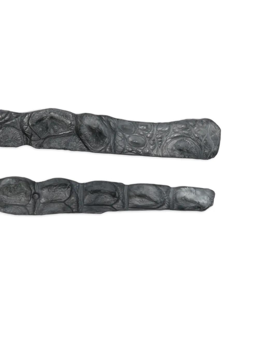 SOMMET crocodile-leather belt - Grijs