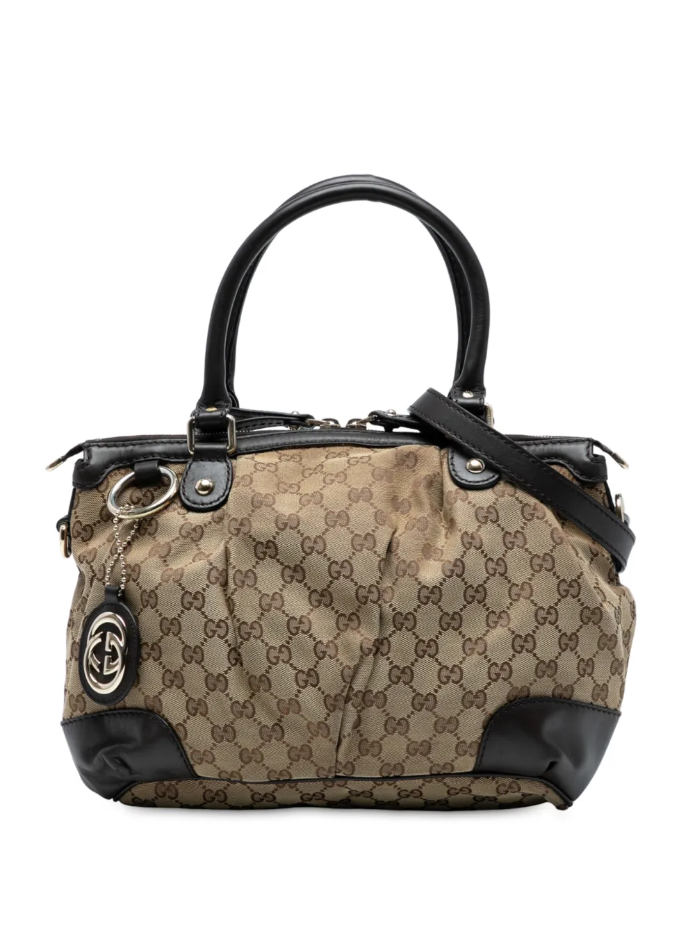 Gucci Pre-Owned Borsa a tracolla Sukey in tela GG 2016-2025 - Marrone