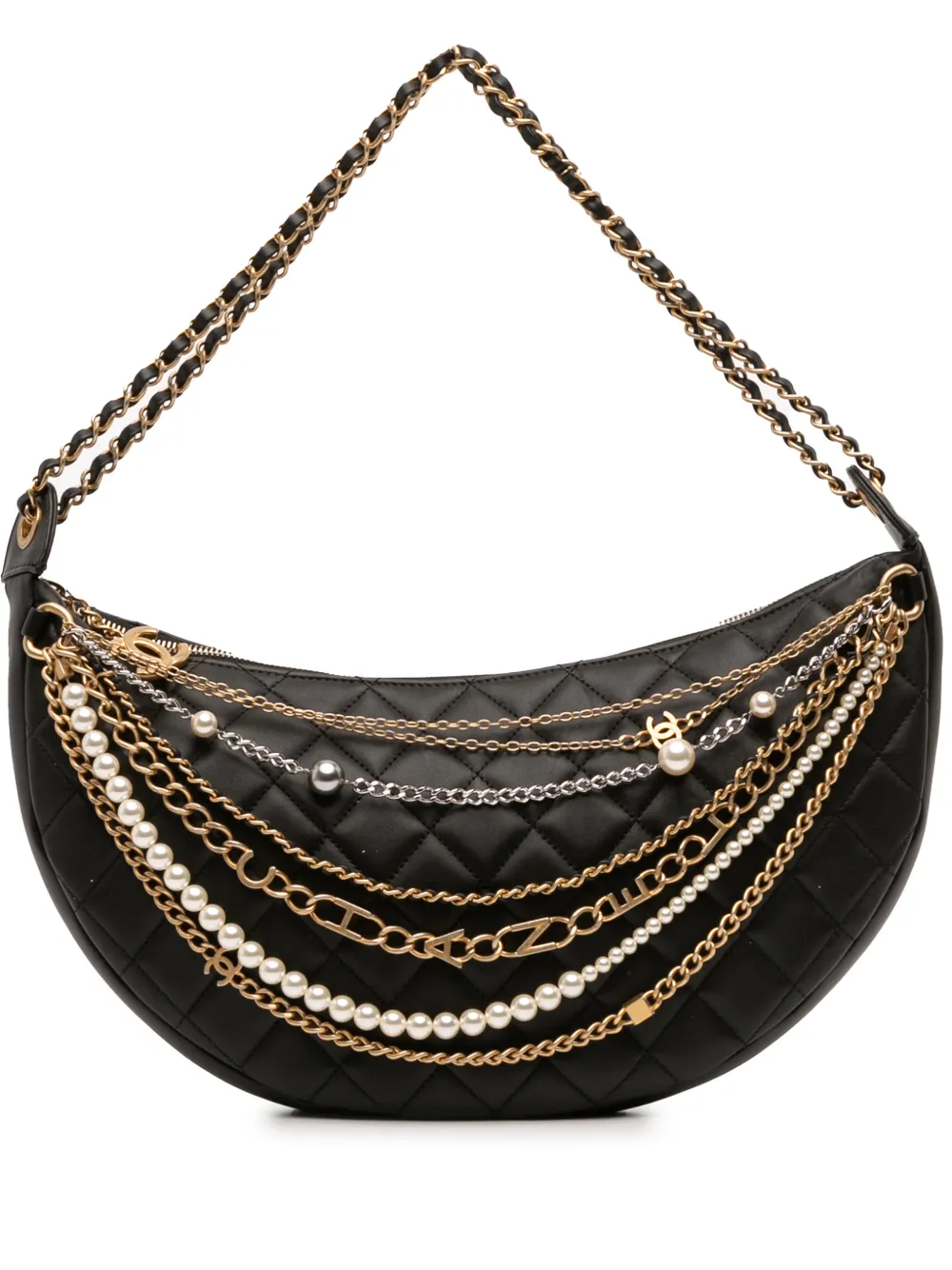 CHANEL Pre-Owned Borsa passepartout All About Chains 2019 - Nero