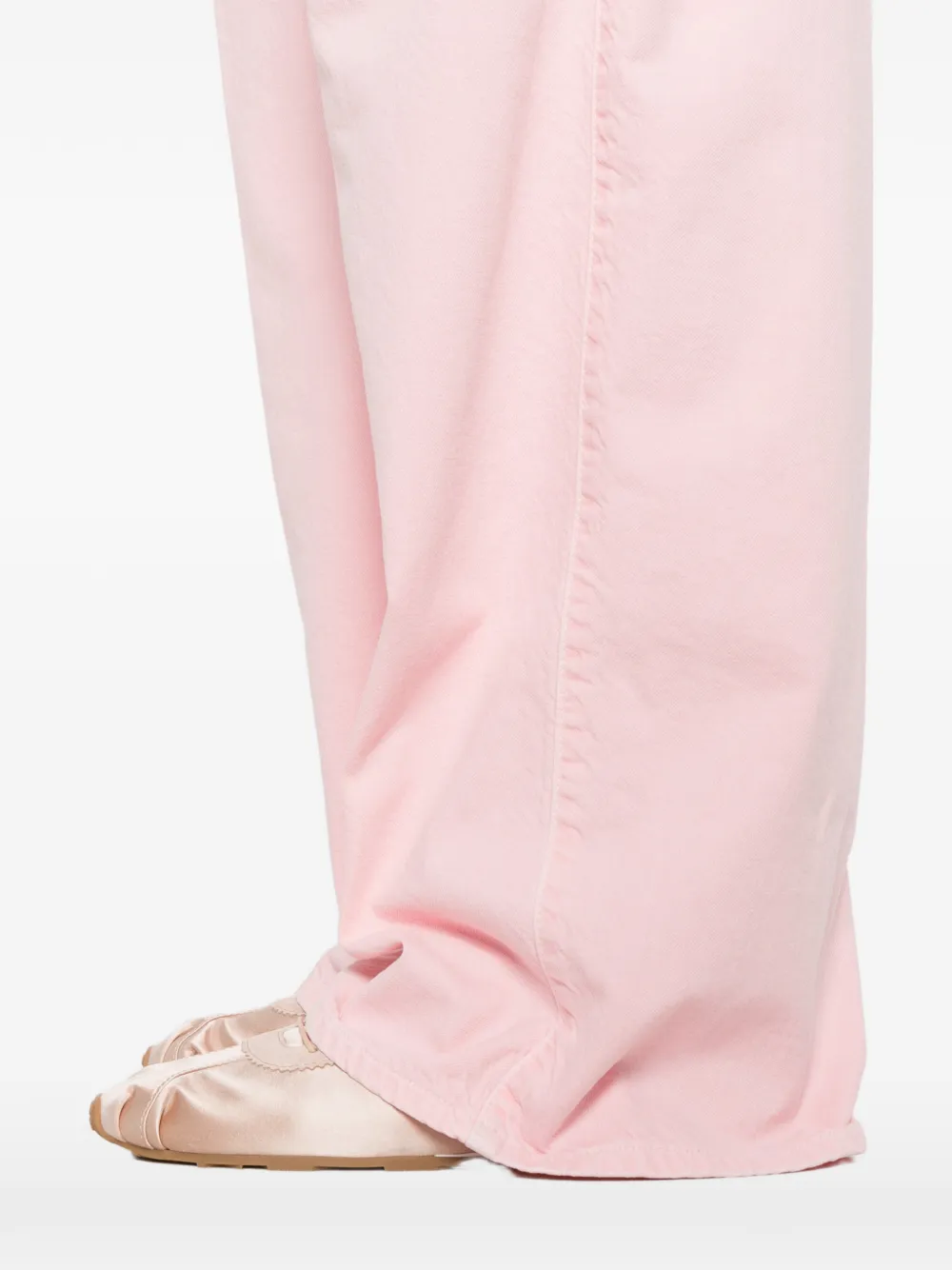 Haikure Candy geplooide jeans met wijde pijpen Roze